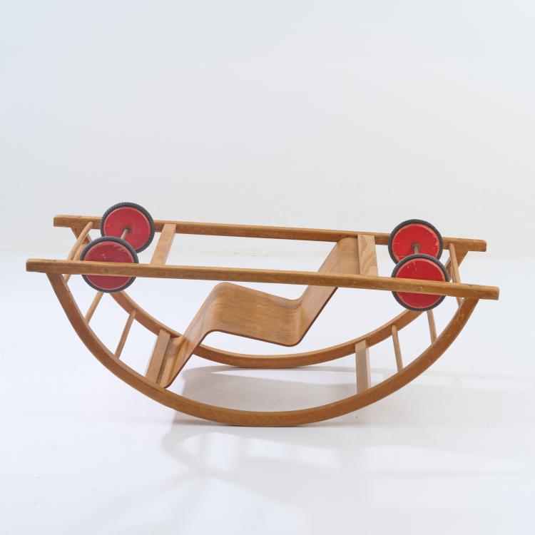 Bild 1 zu Objekt, Schaukelwagen, 1950 (Entwurf), Hans Brockhage, Lenz, Siegfried, Berggie&szlig;h&uuml;bel/ Pirna, 182C 761
