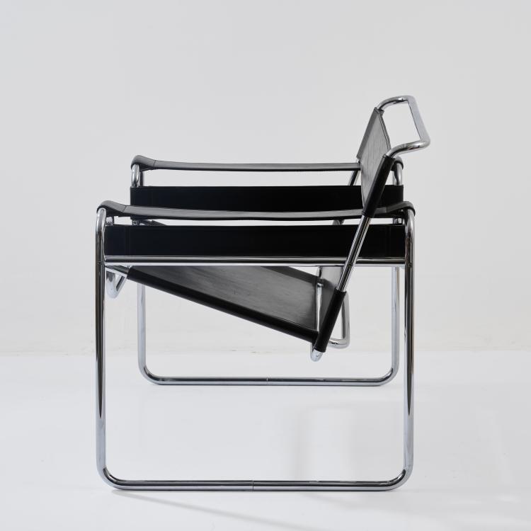 Bild 1 zu Objekt, Armchair 'B3 - Wassily', 1925 (design), Marcel Breuer, Gavina, Mailand / Milan (zugeschrieben), 182C 740