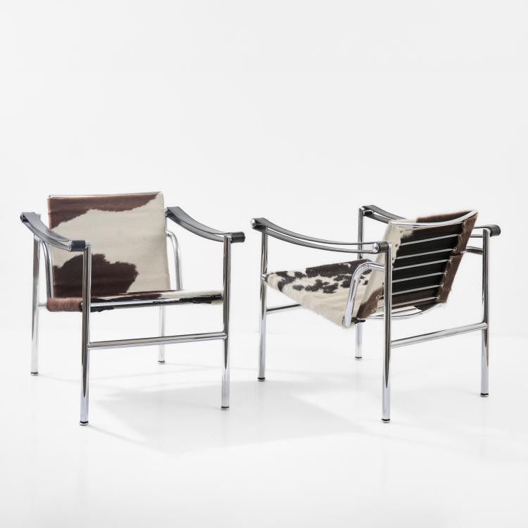 Bild 3 zu Objekt, Two armchairs 'LC 1', 1928 (design), Pierre Jeanneret,Charlotte Perriand,Le Corbusier Charles-&Eacute;douard Jeanneret-Gris, Cassina, Mailand / Milan, 182C 745