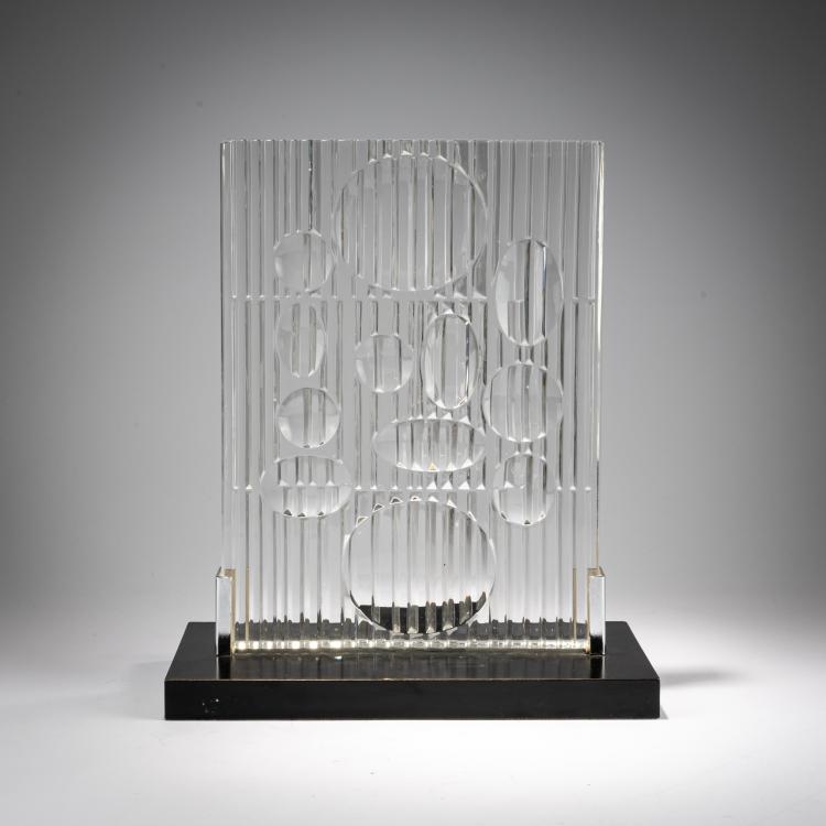 Hauptbild zu Objekt, Glass object 'Erebus', 1982 (design), Victor Vasarely, Rosenthal, studio linie, 182C 947