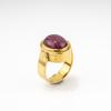 Ring with ruby cabochon, 1976 ca