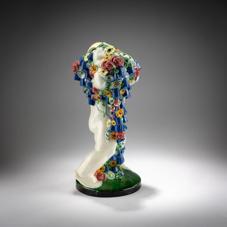 Bild 2 zu Objekt, 'Putto with Flowers (Spring),' c. 1907, Michael Powolny, Vereinigte Wiener und Gmundner Keramik, 182A 371