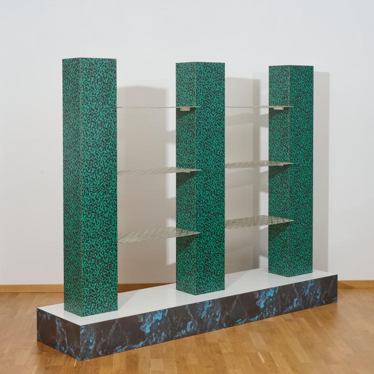 Hauptbild zu Objekt, Shelf 'Alessandria d'Egitto' from the 'bau.haus II' collection, circa 1979, Ettore Sottsass, Alchimia, Mailand / Milan, 