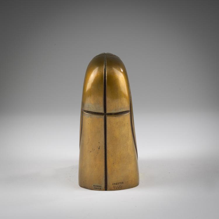 Bild 3 zu Objekt, Skulptur 'Berliner Kopfzeichen' (kleine Ausf&uuml;hrung), 1984/85	, Rainer Kriester, Giesserei Zimmer, Hermannsburg, 183C 818