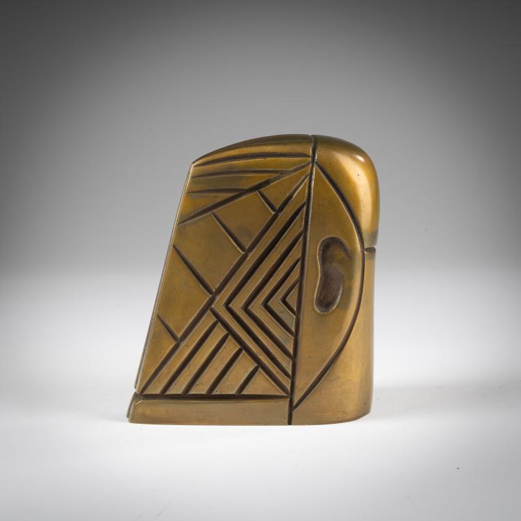 Bild 4 zu Objekt, Skulptur 'Berliner Kopfzeichen' (kleine Ausf&uuml;hrung), 1984/85	, Rainer Kriester, Giesserei Zimmer, Hermannsburg, 183C 818