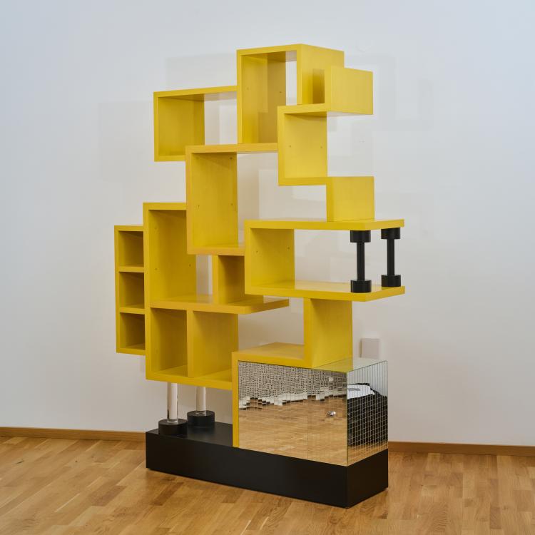 Bild 1 zu Objekt, Regal 'Lemon Sherbet', 1987 (Entwurf), Ettore Sottsass, Brugola, Renzo f&uuml;r Galerie Blum Helman, New York (zugeschrieben), 182C 926