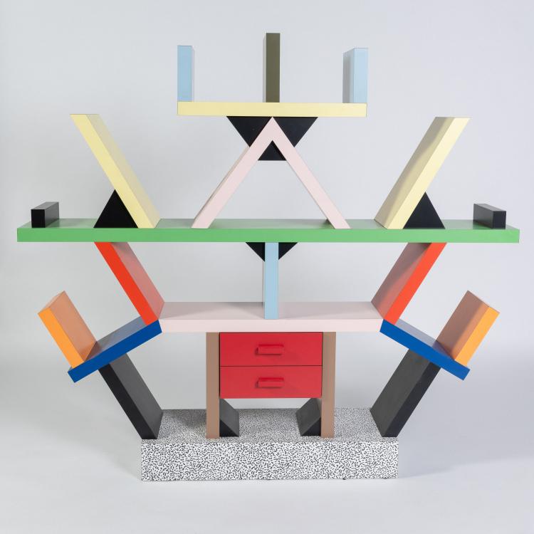 Hauptbild zu Objekt, 'Carlton' shelf, 1981 (design), Ettore Sottsass, Memphis, Mailand / Milan, 182C 916