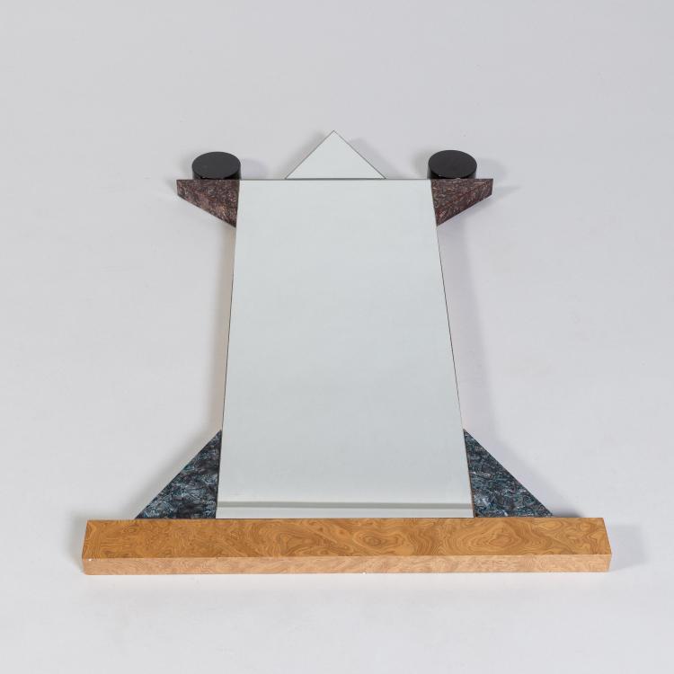 Hauptbild zu Objekt, Wall mirror 'Diva', 1984 (design), Ettore Sottsass, Memphis, Mailand / Milan, 182C 924