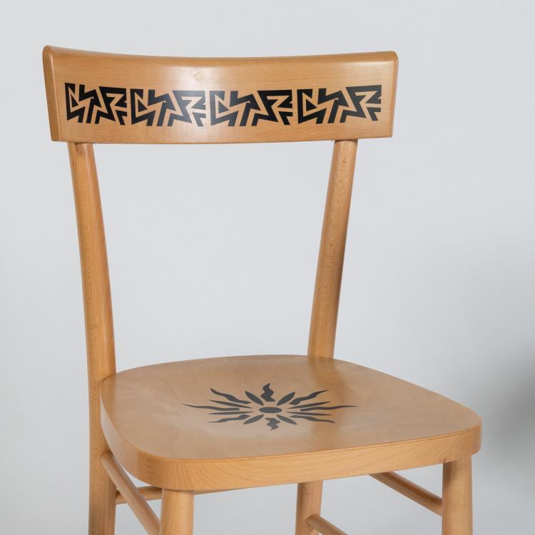 Bild 4 zu Objekt, Vier St&uuml;hle 'Belep' aus der 'Easy Home' Kollektion, 1995 (Entwurf), Alessandro Mendini, Memphis, Mailand / Milan, 182C 939