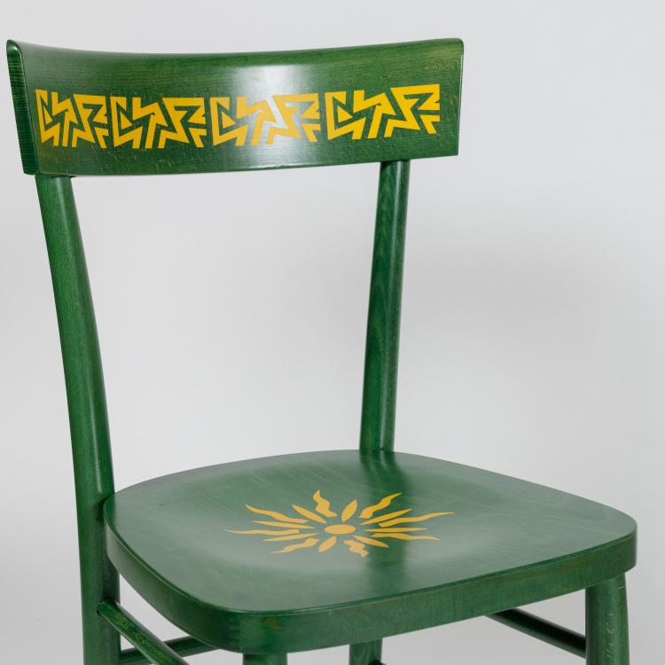 Bild 5 zu Objekt, Vier St&uuml;hle 'Belep' aus der 'Easy Home' Kollektion, 1995 (Entwurf), Alessandro Mendini, Memphis, Mailand / Milan, 182C 939