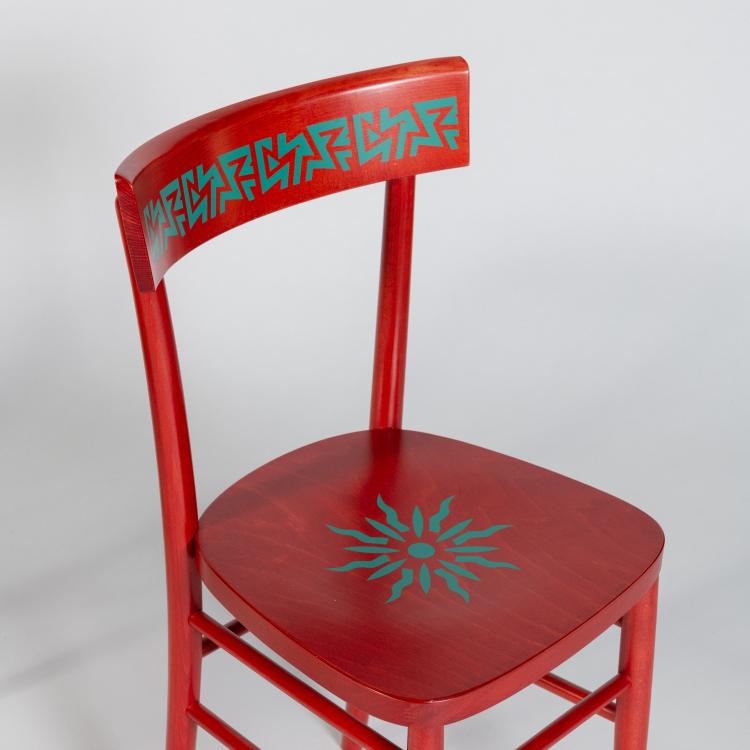 Bild 7 zu Objekt, Vier St&uuml;hle 'Belep' aus der 'Easy Home' Kollektion, 1995 (Entwurf), Alessandro Mendini, Memphis, Mailand / Milan, 182C 939