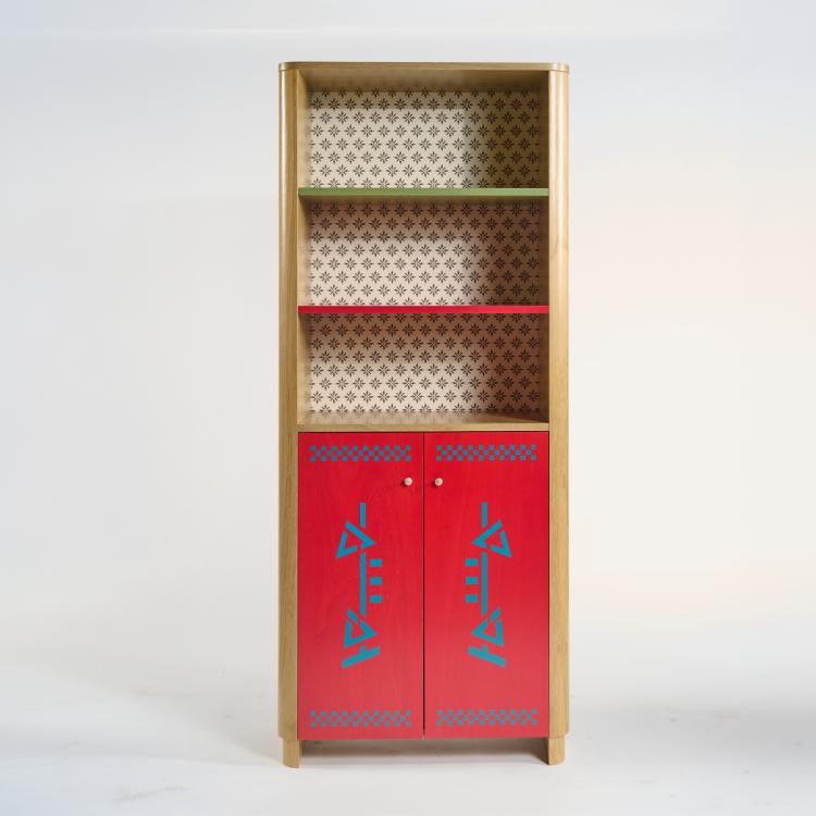 Hauptbild zu Objekt, Regalschrank 'UA-PU' aus der 'Easy Home' Kollektion, 1995 (Entwurf), Alessandro Mendini, Memphis, Mailand / Milan, 182C 940