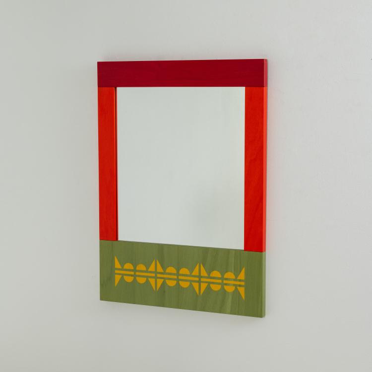 Hauptbild zu Objekt, Wandspiegel 'Hiva-Oa' aus der 'Easy Home' Kollektion, 1995 (Entwurf), Alessandro Mendini, Memphis, Mailand / Milan, 182C 941