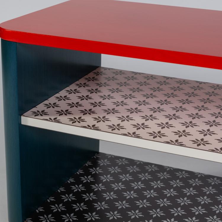 Bild 2 zu Objekt, Regal auf Rollen 'Bora-Bora' aus der 'Easy Home' Kollektion, 1995 (Entwurf), Alessandro Mendini, Memphis, Mailand / Milan, 182C 942