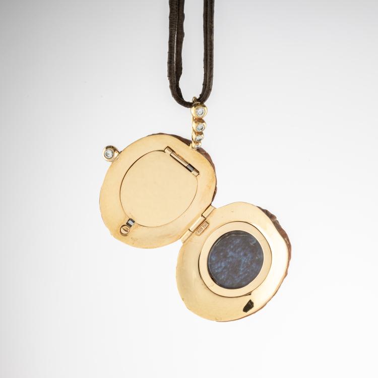 Bild 1 zu Objekt, Locket pendant 'Walnut', Binder, Paul, Z&uuml;rich, 182D 1119