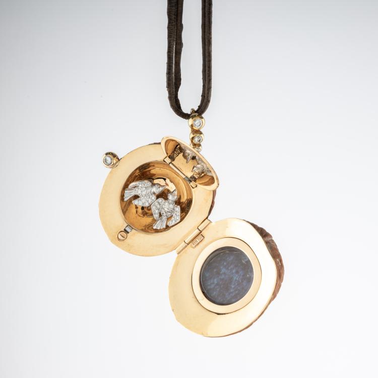 Bild 2 zu Objekt, Locket pendant 'Walnut', Binder, Paul, Z&uuml;rich, 182D 1119