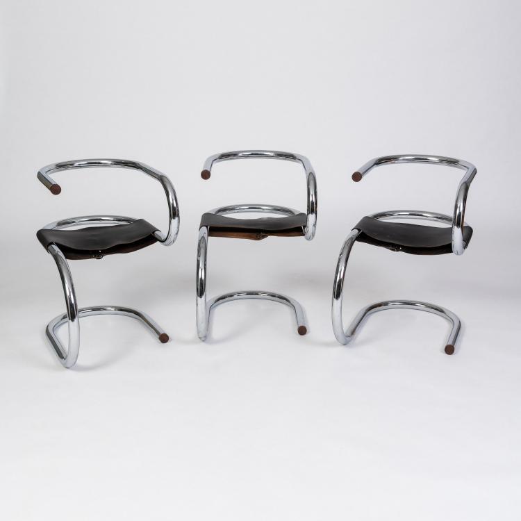 Bild 1 zu Objekt, Sechs St&uuml;hle 'Monotube', 1981 (Entwurf), Wim van den Berg, Niederlande, 182C 970