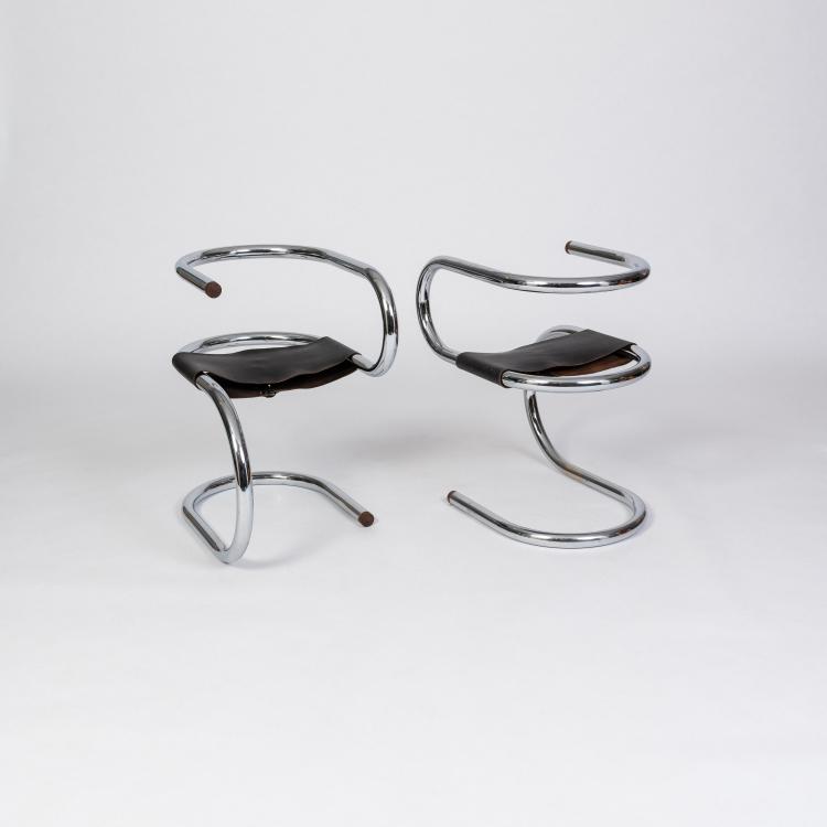Bild 2 zu Objekt, Sechs St&uuml;hle 'Monotube', 1981 (Entwurf), Wim van den Berg, Niederlande, 182C 970