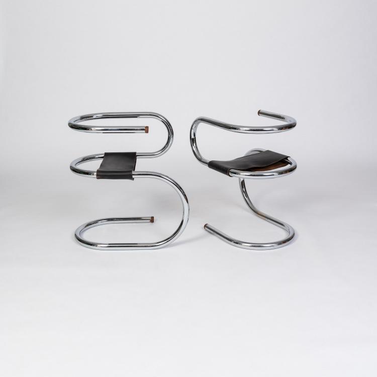 Bild 3 zu Objekt, Sechs St&uuml;hle 'Monotube', 1981 (Entwurf), Wim van den Berg, Niederlande, 182C 970