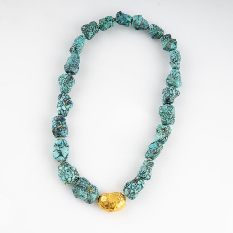 Hauptbild zu Objekt, Turquoise necklace, 1991, D&uuml;nne, Susanna, Kampen, 182D 1126