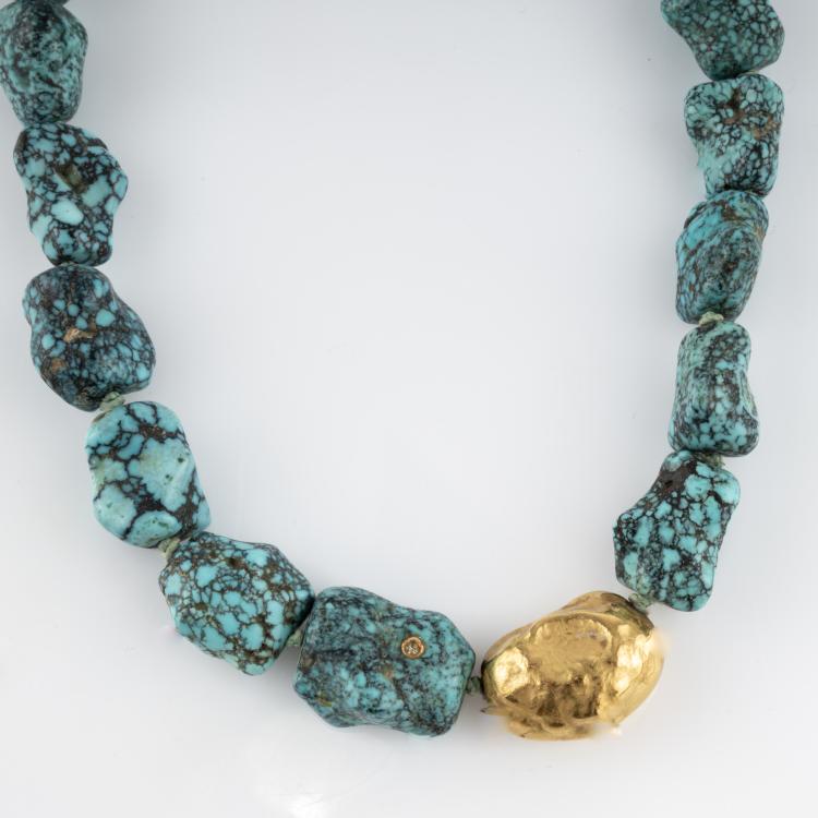 Bild 1 zu Objekt, Turquoise necklace, 1991, D&uuml;nne, Susanna, Kampen, 182D 1126