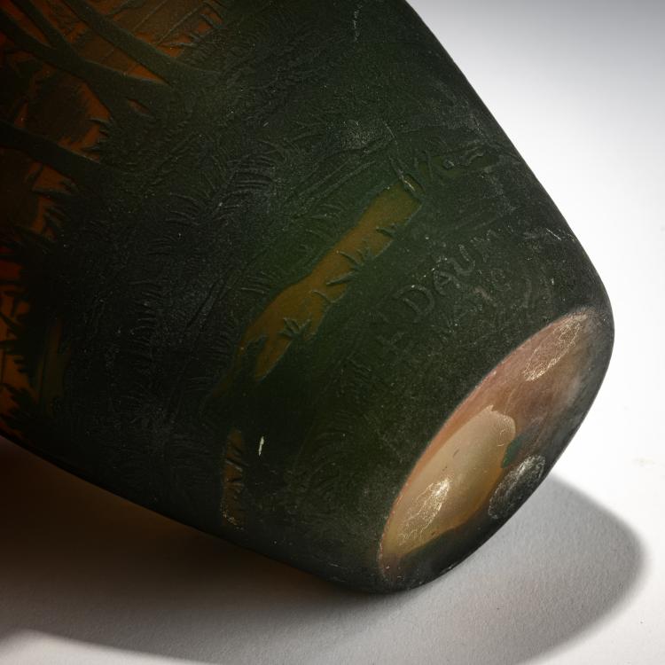 Bild 3 zu Objekt, 'Paysage' vase, c. 1910, Daum Fr&egrave;res, Nancy, 182A 53