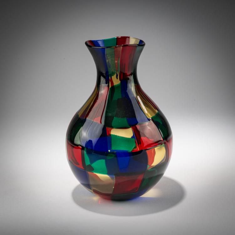 Bild 1 zu Objekt, Vase 'Pezzato', um 1951, Fulvio Bianconi, Venini, Murano, 183B 800