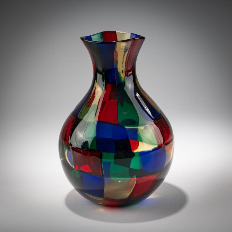 Bild 2 zu Objekt, Vase 'Pezzato', um 1951, Fulvio Bianconi, Venini, Murano, 183B 800