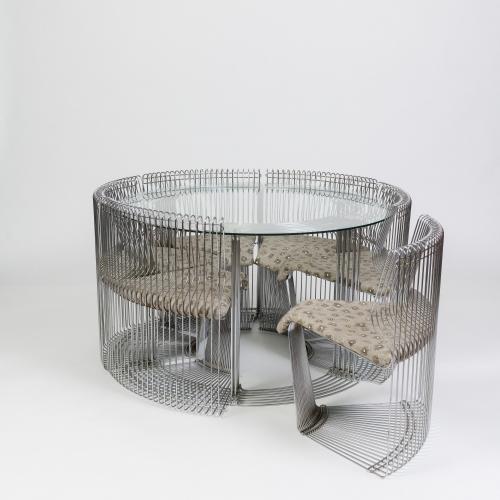 Six chairs and table 'Pantonova', 1971 (design)