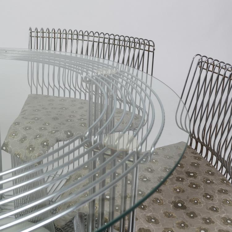 Bild 5 zu Objekt, Six chairs and table 'Pantonova', 1971 (design), Verner Panton, Fritz Hansen, Aller&oslash;d, 182C 820