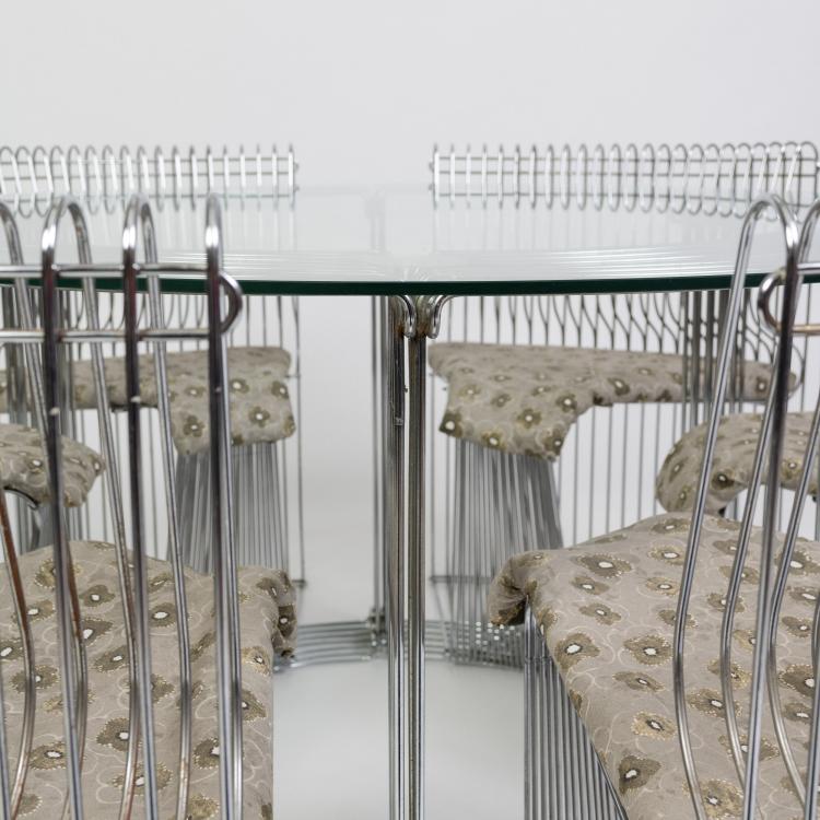 Bild 6 zu Objekt, Six chairs and table 'Pantonova', 1971 (design), Verner Panton, Fritz Hansen, Aller&oslash;d, 182C 820