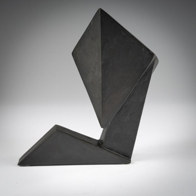 Bild 2 zu Objekt, Skulptur Ohne Titel (Abstrakter, kubistischer Kopf), circa 1960, Christa von Schnitzler,Gisela Nietmann, Kunstguss Eschenburg, Eschenburg, 183C 813