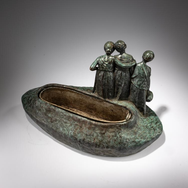 Bild 3 zu Objekt, Jardiniere mit Feldarbeiterinnen, um 1900, Peter Tereszczuk, 182A 290