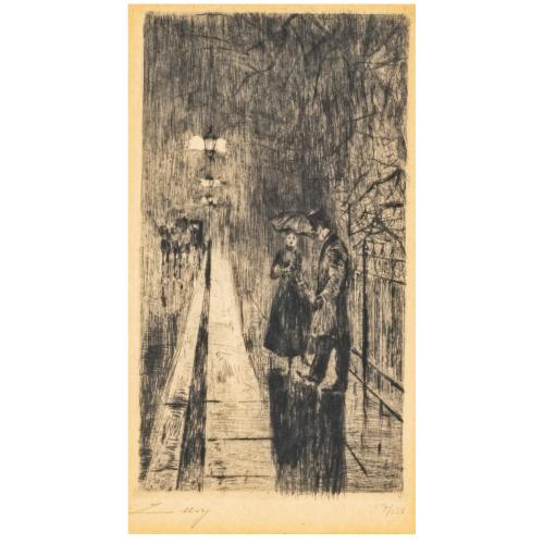 'Nächtliche Begegnung in der Tiergartenstraße', 1919