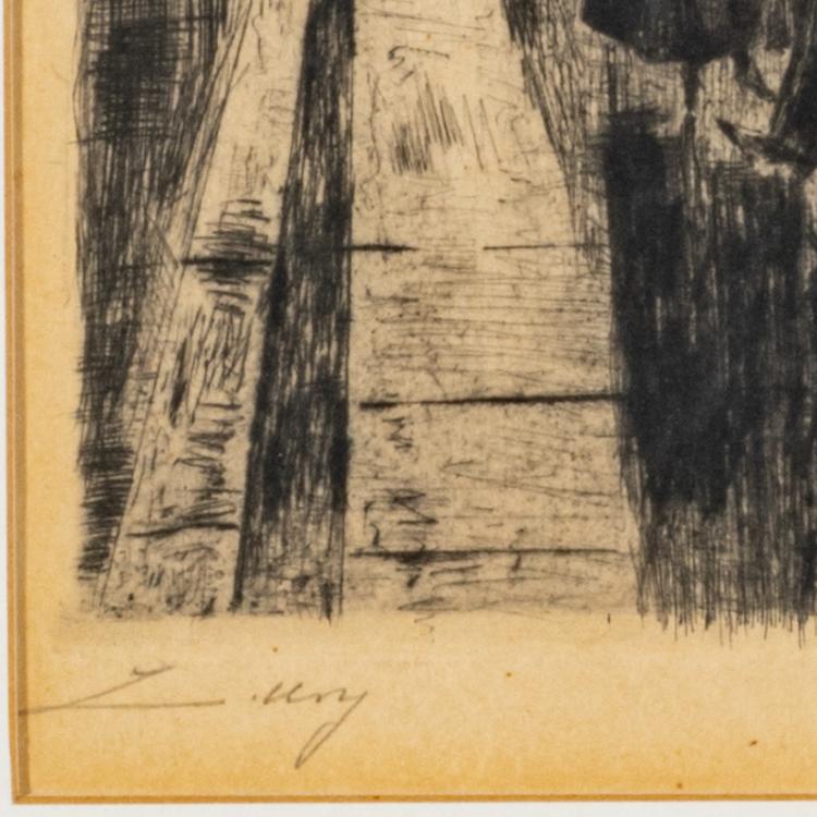 Bild 2 zu Objekt, 'N&auml;chtliche Begegnung in der Tiergartenstra&szlig;e', 1919, Lesser Ury, 183C 901