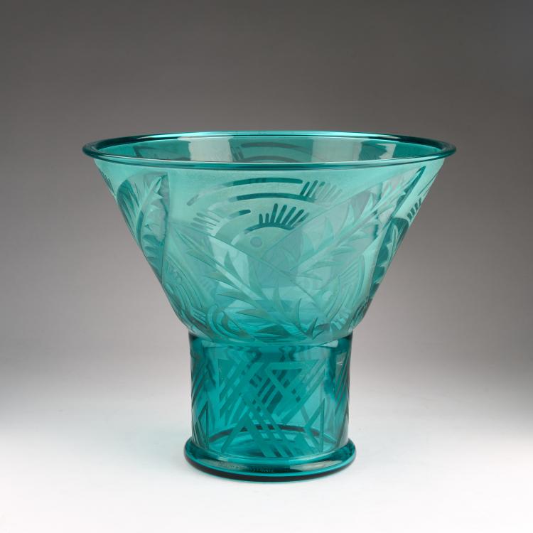 Hauptbild zu Objekt, Vase 'Pal&eacute;tuviers', c. 1930, Daum Fr&egrave;res, Nancy, 182A 68