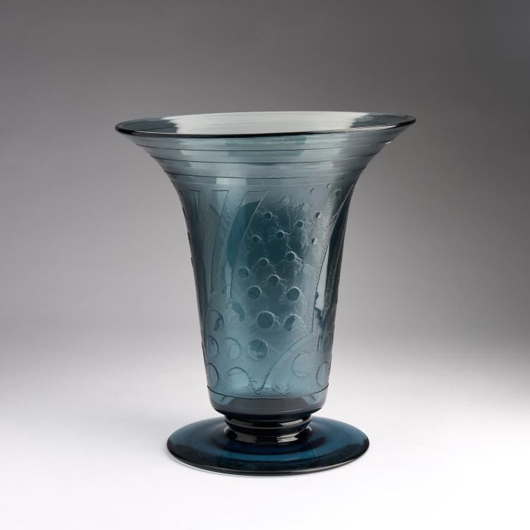 Bild 1 zu Objekt, Vase 'Rubans et Bulles', c. 1930, Daum Fr&egrave;res, Nancy, 182A 69