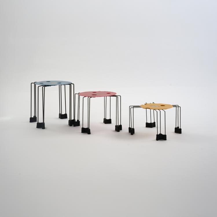 Bild 1 zu Objekt, Three side tables, c. 1990 (design), Gaetano Pesce, Fish Design, New York, 182C 883
