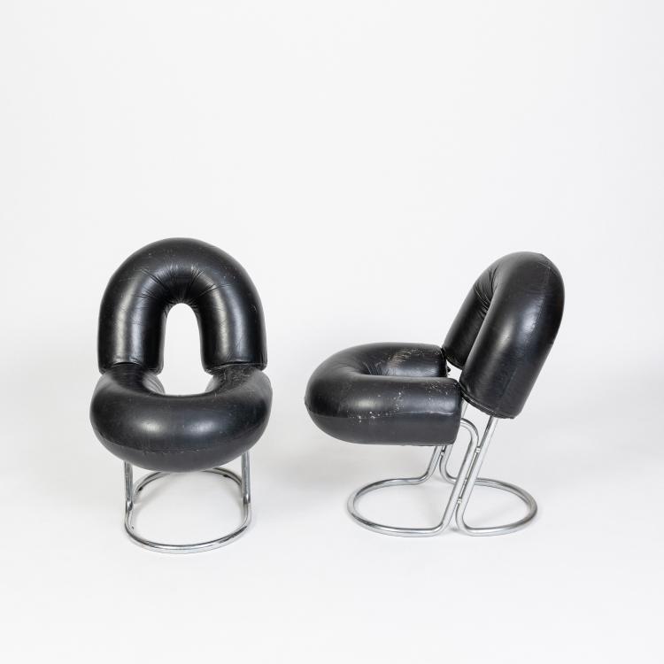 Bild 1 zu Objekt, Zwei St&uuml;hle 'Zevi', um 1965 (Entwurf), Renato Zevi, Zevi, Renato, Mailand / Milan, 182C 868