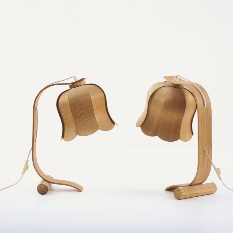 Bild 2 zu Objekt, Zwei Tischleuchten 'Bl&aring;klocka', 1970er Jahre (Entwurf), Jan Wickelgren, Aneta Lighting AB, V&auml;xj&ouml;, 182C 822