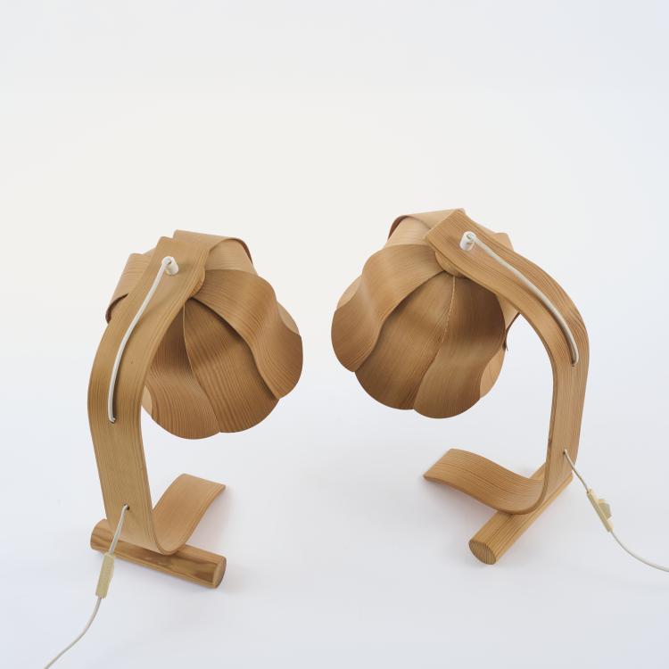 Bild 3 zu Objekt, Zwei Tischleuchten 'Bl&aring;klocka', 1970er Jahre (Entwurf), Jan Wickelgren, Aneta Lighting AB, V&auml;xj&ouml;, 182C 822