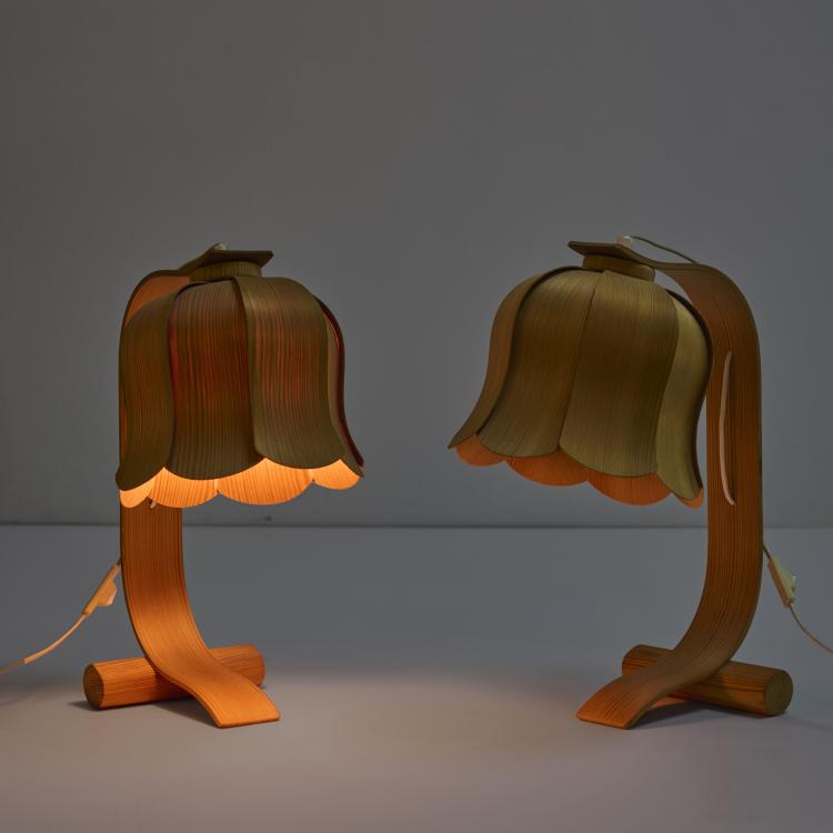 Bild 4 zu Objekt, Zwei Tischleuchten 'Bl&aring;klocka', 1970er Jahre (Entwurf), Jan Wickelgren, Aneta Lighting AB, V&auml;xj&ouml;, 182C 822
