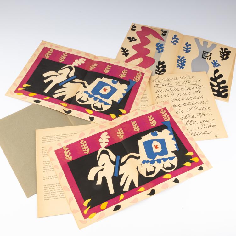 Bild 2 zu Objekt, Prospekt f&uuml;r 'Jazz' mit 3 Pochoirs, 1947, Henri Matisse, Gerd Hatje (Publ.), 183C 903