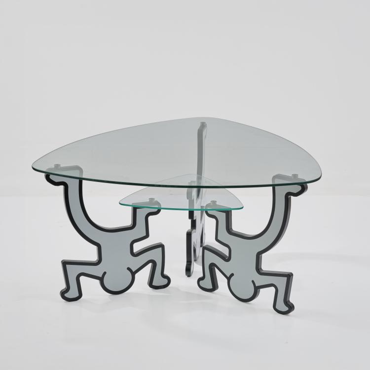 Bild 1 zu Objekt, Sofatisch, 1990er Jahre (Entwurf), Keith Haring (im Stile von), Bretz, Gensingen  (zugeschrieben), 183A 616