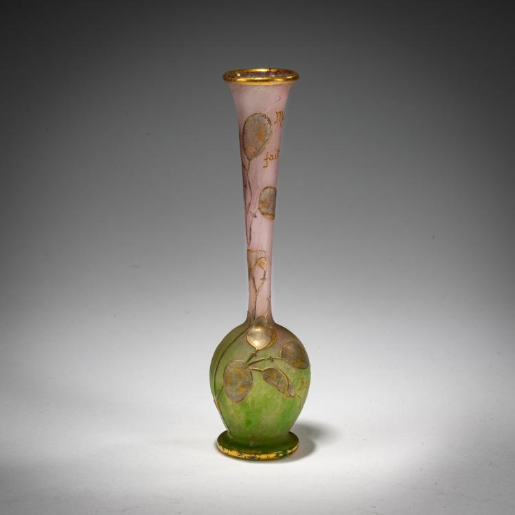 Hauptbild zu Objekt, Soliflor 'Monnaie du Pape', um 1912-13, Daum Fr&egrave;res, Nancy, 182A 61