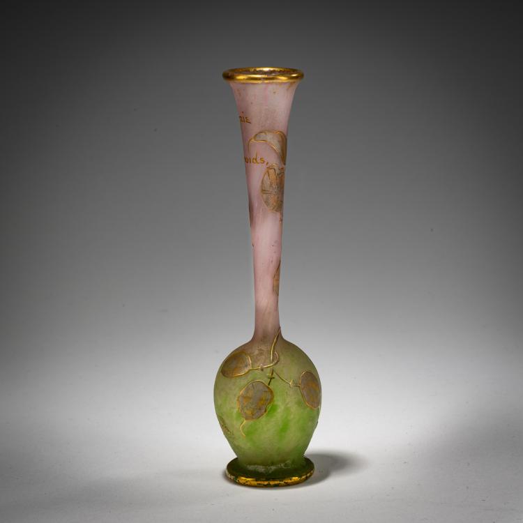 Bild 1 zu Objekt, Soliflor 'Monnaie du Pape', um 1912-13, Daum Fr&egrave;res, Nancy, 182A 61