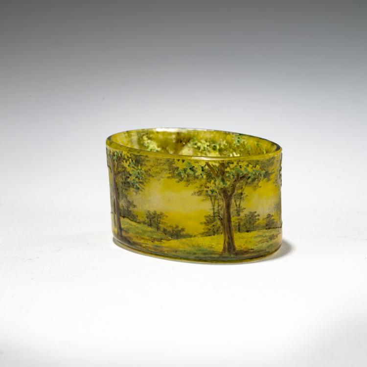 Bild 1 zu Objekt, Salt cellar 'Paysage en Et&eacute;', c. 1903-05, Daum Fr&egrave;res, Nancy, 182A 23