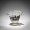 Miniaturvase 'Delft' mit Henkeln, um 1898