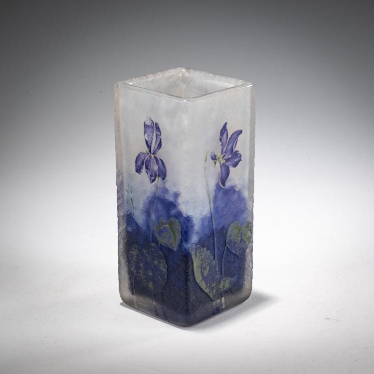 Hauptbild zu Objekt, 'Violettes' Vase, 1905-10, Daum Fr&egrave;res, Nancy, 182A 27