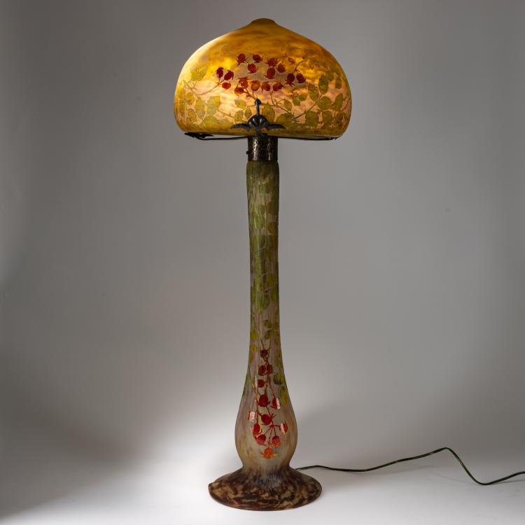 Bild 1 zu Objekt, Table light 'Eglantines', c. 1910, Daum Fr&egrave;res, Nancy, 182A 56